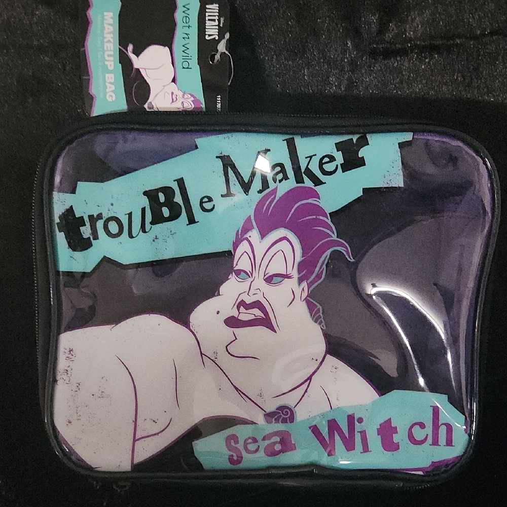wet n wild Ursula Little Mermaid Sea Witch Cosmetic Makeup Bag